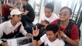 Adzka taslimi Live d bandara,bersm duo eko,(eko jemblung&eko albantani)