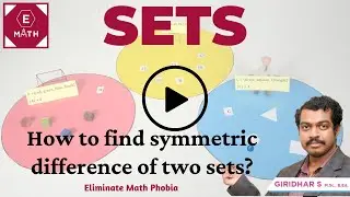 How to find Symmetric Difference of two Set?