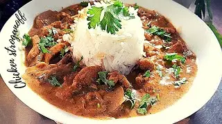 chicken stroganoff {Russian butter chicken}Lee Daves recipe