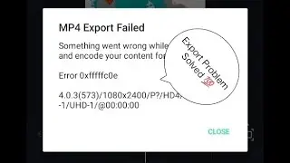 How to fix export error in alight motion