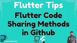 flutter code sharing methods | flutter code sharing methods in Github