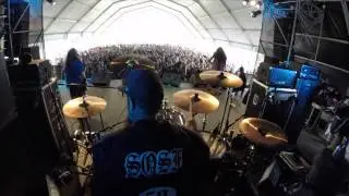 Merauder Drum Cam - Master Killer @Resurrection Fest 2015 Viveiro Spain