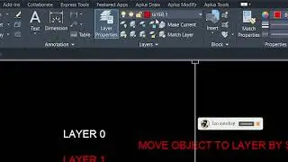 how to move object to layer in autocad