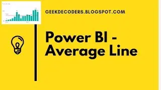 How to add Average Line in Power BI Chart