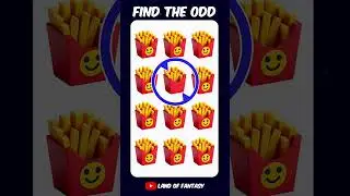 FIND THE ODD EMOJI OUT 🍩 180 | Emoji Quiz #howgoodareyoureyes #emojichallenge #puzzlegame #quiz