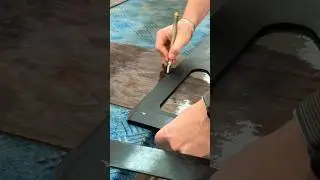 Резка витражного стекла стеклорезом