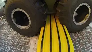 Испытания на прочность саней-волокуш для снегохода SnowTrail 2500