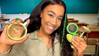 ASMR The Girl Behind You In Class Is Obsessed W/ The Color Green 💚☘️ Personal Attention ASMR