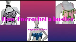 Crochet tutorial: how to crochet a bustier corset crop top