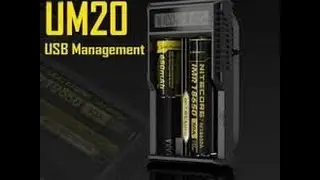 Nitecore UM20/10 review usb charger with lcd screen
