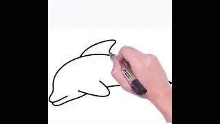 Как нарисовать ДЕЛЬФИНА ПОЭТАПНО | УРОК РИСОВАНИЯ ДЛЯ НАЧИНАЮЩИХ | How To Drawing Dolphin