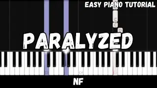 NF - Paralyzed (Easy Piano Tutorial)
