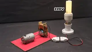Free Energy  Generator Fan Motor 220 v supply / make electricity from 775 dc motor