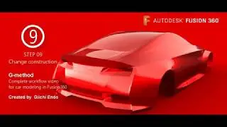 Car modeling in Fusin360  9/10 Change construction