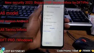 Security 2023. bypass FRP Tecno/infinix and all mtk device (MEDIATEK) by DFT-PRO