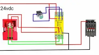machine door interlocks safety relay wiring diagram