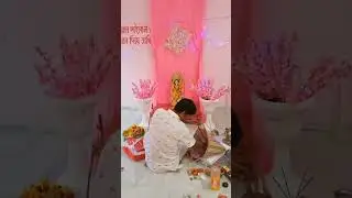 1st saraswati puja in mahadeb appt