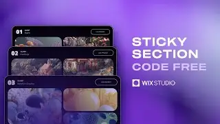 How to Create a Sticky Section in Wix Studio | Step-by-Step Tutorial