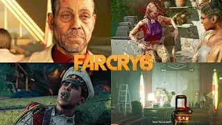 All Villain Deaths - Far Cry 6 (4K 60FPS)