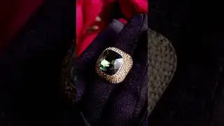 Кольцо из серебра 925 пробы. Вставка - полихромный мистический кварц. Размеры 17. Цена 3000 рубль