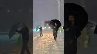 China snowing ⛄🥶