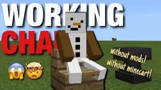 How To Make a Working Chair in Minecraft✔
