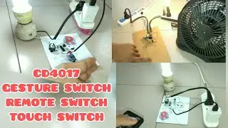 CD4017 remote control switch CD4017 IC PROJECT CD4017 WIRELESS IR REMOTE CONTROL ON OFF SWITCH RELAY