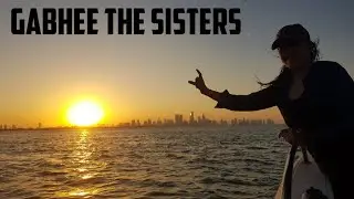 Enjoy the sunset at the middle of the sea