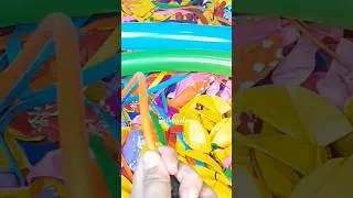 PUMP LONG BALLOON#balloons #shorts #asmr #stickballoon