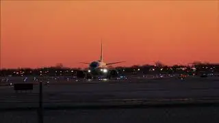 Airplane on run way - Free Stock - No Copyright