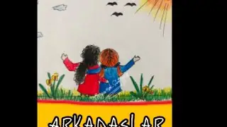 iki arkadaş çizimi, kız arkadaş çizimi, sarılan arkadaş çizimi, iki kız arkadaş çizimi,arkadaş resmi