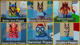ALL 6 NEWEST MORPHS IN WATER PARK MAP. FIND THE FLOPPA MORPHS #roblox #findthefloppamorphs #shorts