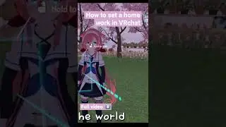 How to set a world as your home in VRchat #shorts #vr #vrchat #anime