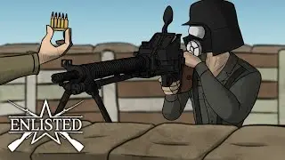 It uses rifle clips? - (Enlisted Type 11 LMG Review + Gameplay)