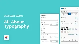 All About Typography in Stackable