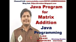 Java program to add two matrices || Program to add two matrices in Java || Matrix Addition in Java