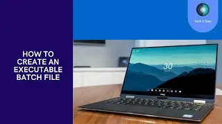 How to create an executable batch file on windows