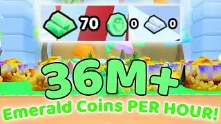 How to get 36M Emerald Coins an hour! | Pet Simulator 99!