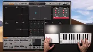 Zebra 2 XY pad controls with a trackpad - AudioSwift