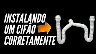 Tips for installing a siphon correctly. Do it yourself!! DIY