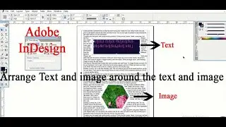 Adobe InDesign :: How to arrange the image and text around the text and image