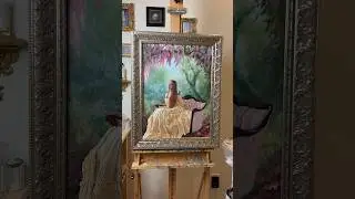 Hardest fabric I’ve ever painted #art #oilpainting #portrait #painting #artist #artshorts #artwork