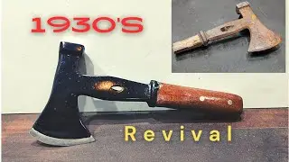 Reviving History: Restoring a Vintage 1930 Hatchet from Ruin