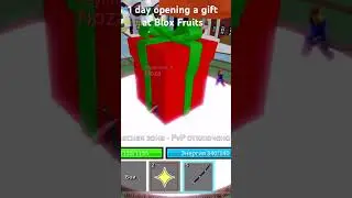 1 day opening a gift at Blox Fruits #roblox