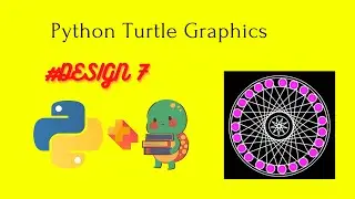 2d circular design using python ✨ || mandala design 🟠🔴 || 