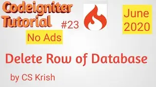 Delete Data in Database using Codeigniter Tutorial in Hindi