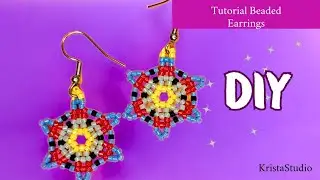 Easy Beaded Earrings for Beginners, Beading earrings tutorial.