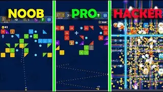 NOOB vs PRO vs HACKER - Bricks Ball Crusher