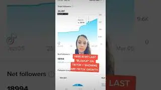 LAST BLOWUP ON TIKTOK // What TikTok growth looked like | 10k followers to 30k+