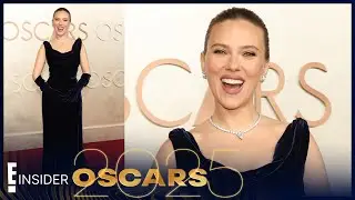Scarlett Johansson Wears a 1999 Thierry Mugler Velvet Gown for the 2025 Oscars | E! Insider